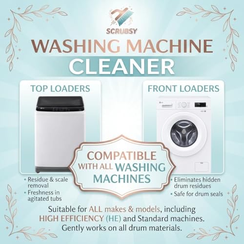 Scrubsy compatibility graphic for top-load and front-load washers